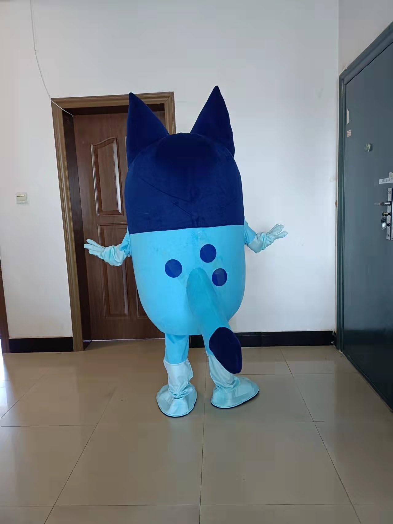 Blue Heeler Mascot Costume for Adults - Blue Dog Halloween Cosplay & Fancy Dress Party Outfit | Perfect for Halloween Parties, Mascot Performances, and Themed Events