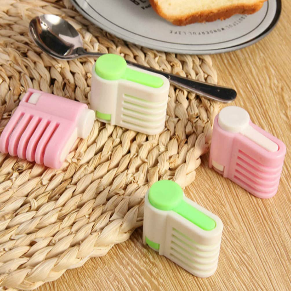 6-Piece Cake Slicer Set - Professional Cake Cutting Fixator, Bread & Toast Slicing Tool with Leveler - Perfect for Birthday Cakes, Wedding Desserts & Bakery Accessories