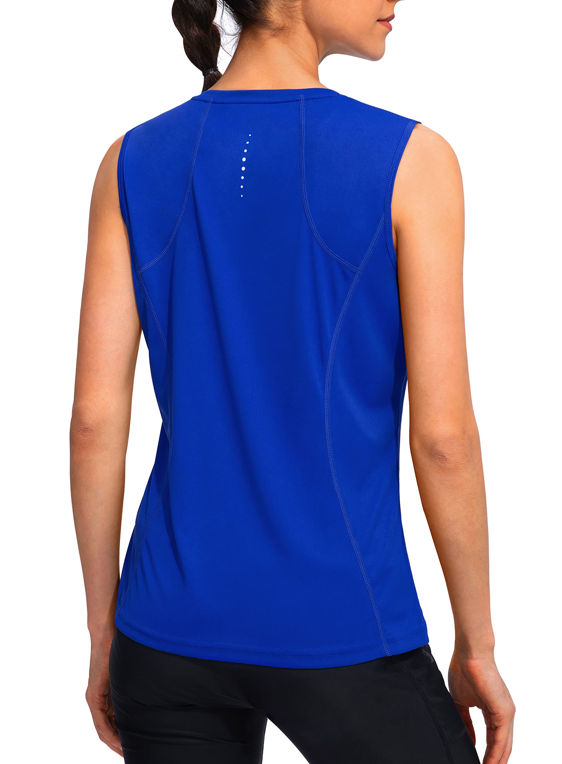 YYV Women's Workout Tank Tops - Lightweight Sleeveless Athletic Shirts for Running, Tennis & Yoga | Loose Fit Breathable Activewear for Gym, Fitness & Summer Outdoor Sports
