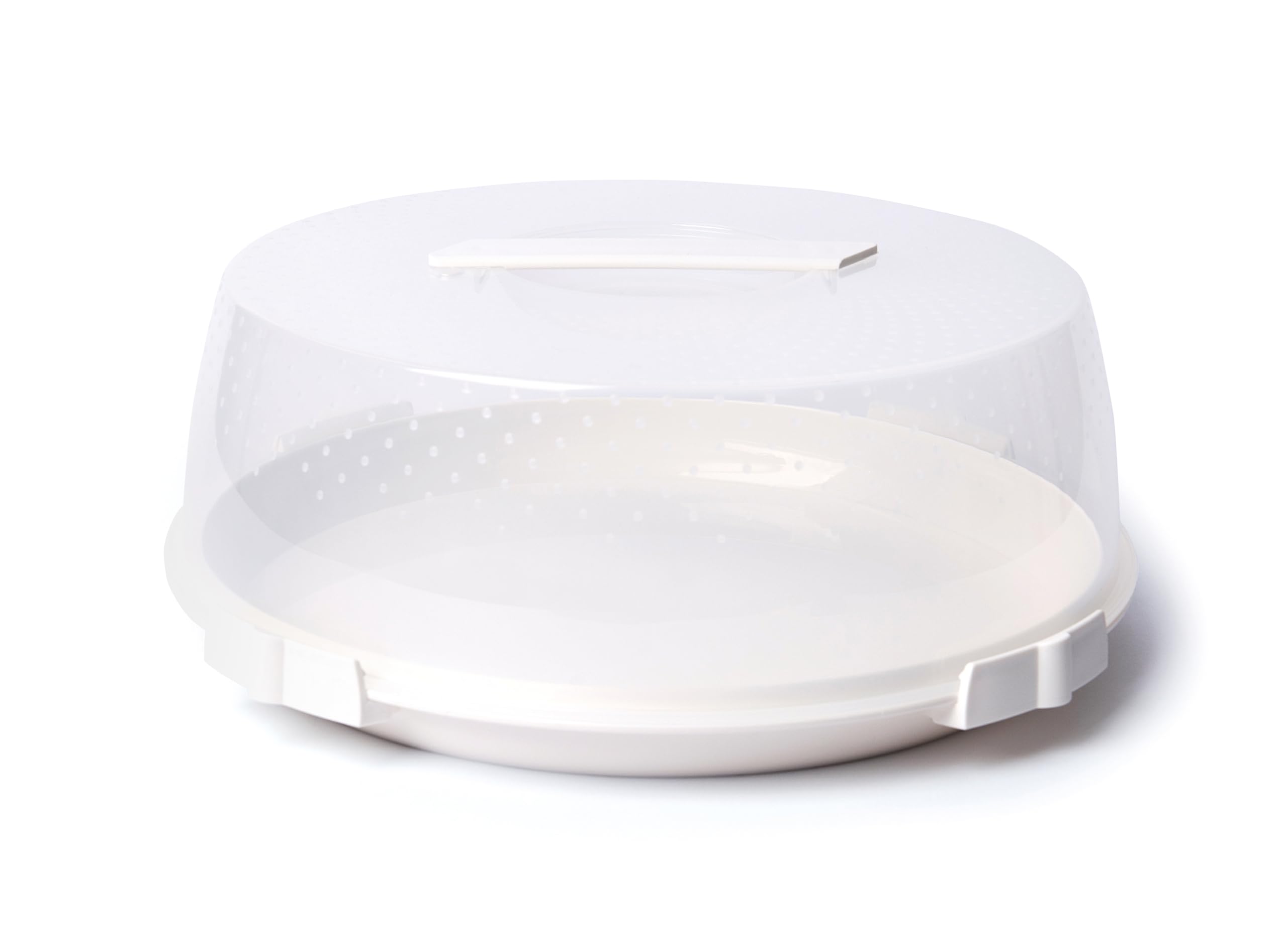 32cm White Plastic Cake Box - Durable & Food Safe for Birthday, Wedding, and Party Desserts - Perfect for Bakery Storage & Display