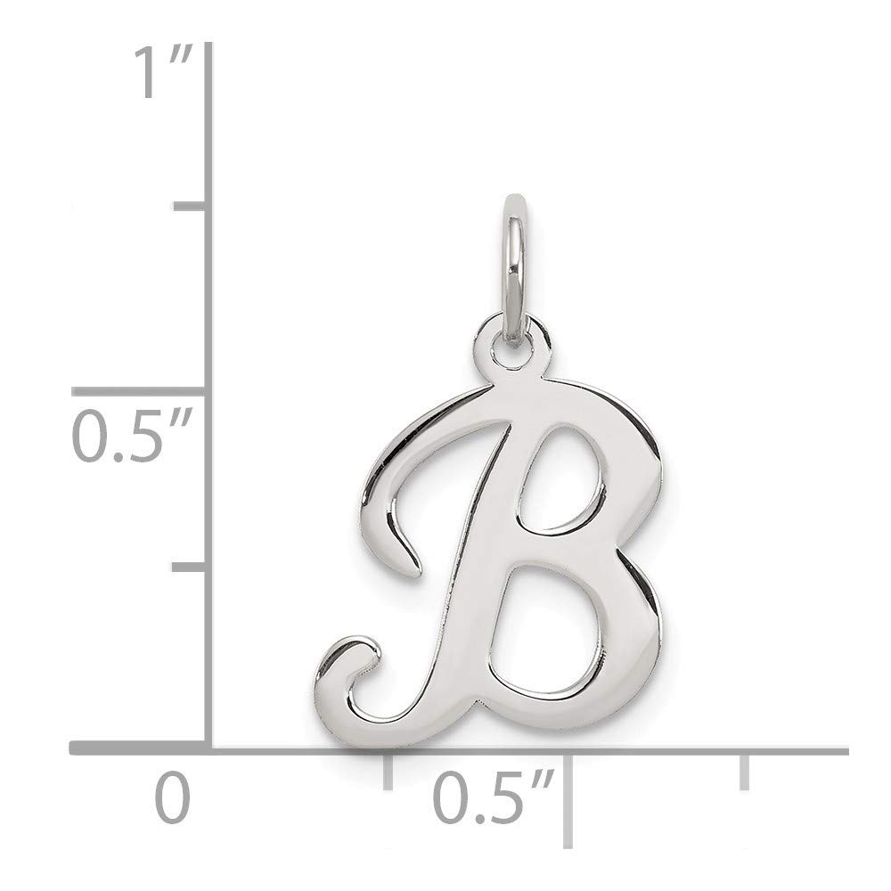 Sterling Silver Initial Letter B Charm Pendant - Personalized Monogram Jewelry for Necklace, Bracelet & Gifts | Perfect for Birthdays, Anniversaries & Special Occasions
