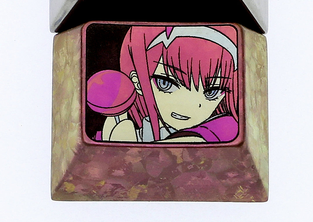 DARLING in the FRANXX 1.25U Titanium Alloy Custom Keycaps - Anime Character Themed Mechanical Keyboard Accessories for Gaming & Typing - Perfect for PC, Laptop, and Mechanical Keyboard Enthusiasts