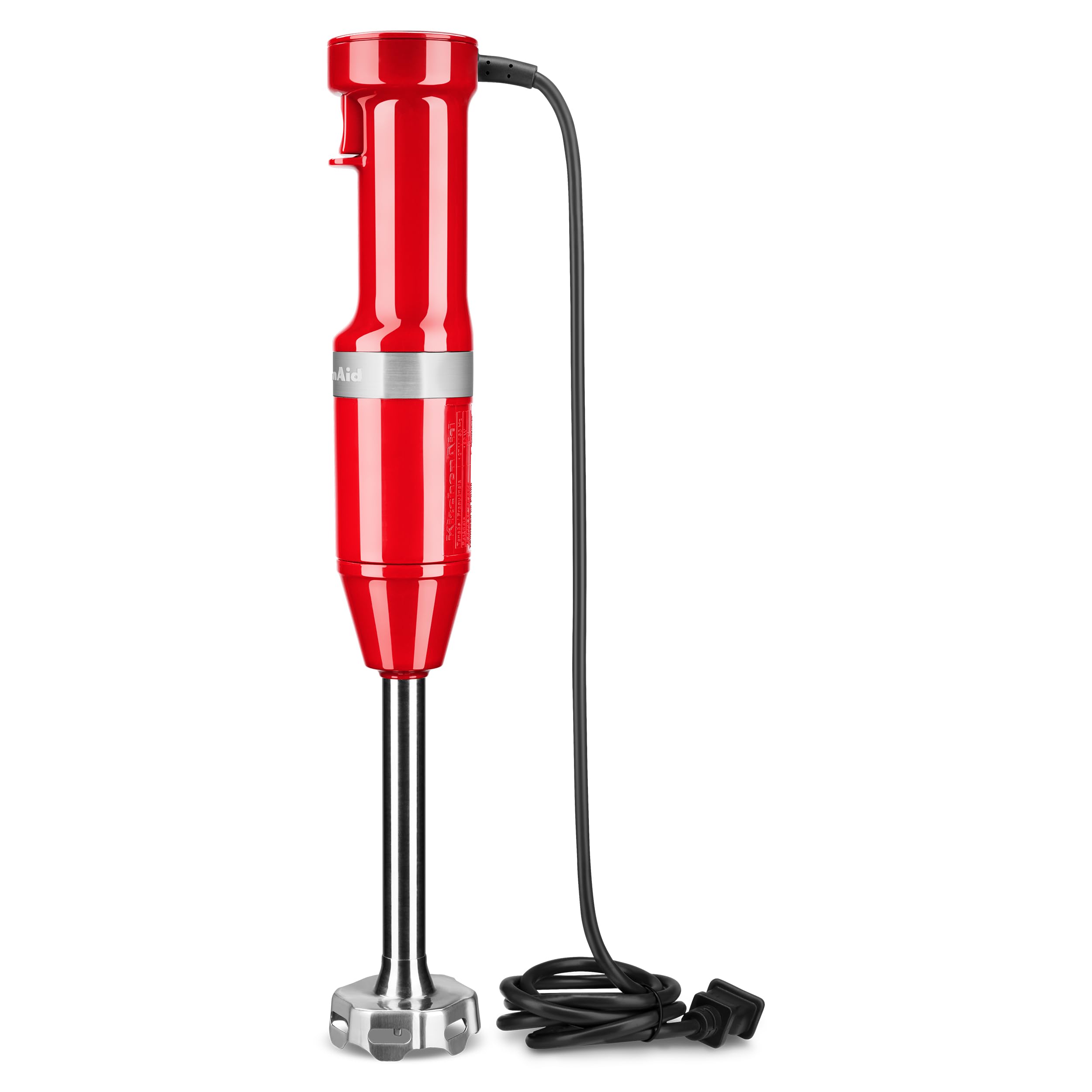 KitchenAid KHBV83ER Variable Speed Corded Hand Blender with Whisk & Chopper Attachments - Empire Red | Perfect for Smoothies, Soups & Baking | Powerful Immersion Blender for Home Kitchen