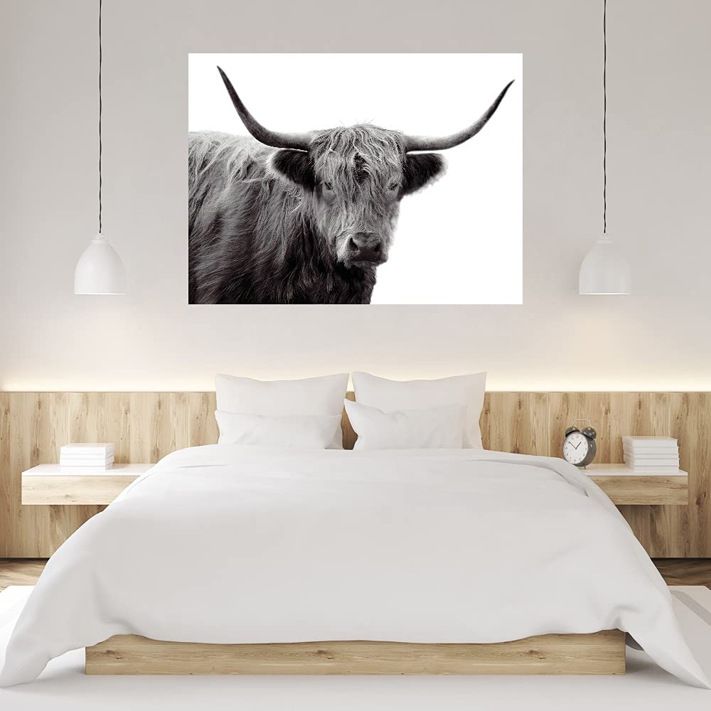 Highland Haze Fine Art Canvas Wall Decor by Artist Bill Philip - 32x24 Inches - Ready to Hang - Perfect for Living Room, Bedroom, Office & More - Elevate Your Home or Workspace Decor
