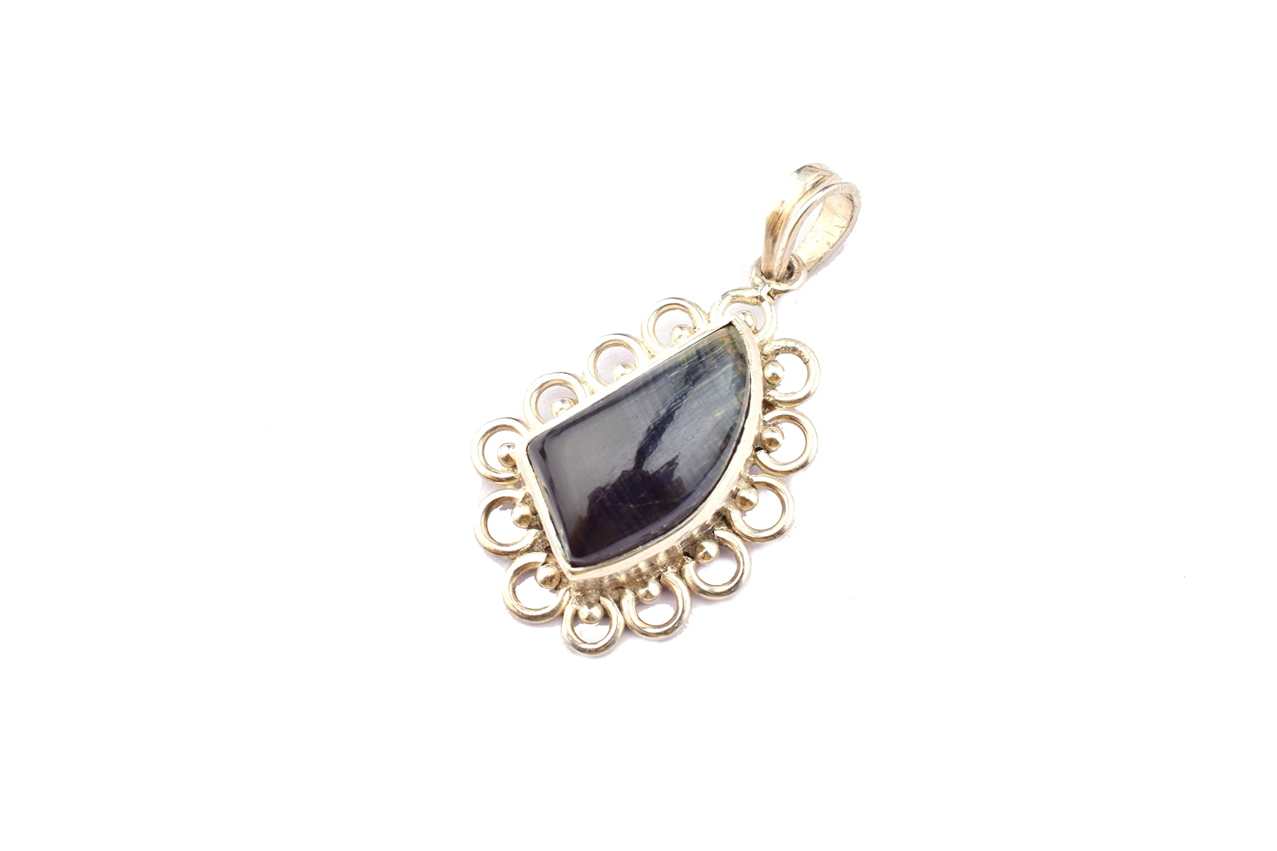 Natural Pietersite Fancy Shape Pendant Necklace - 925 Sterling Silver Statement Jewelry for Women | Handmade Unique Gift for Mother, Birthday, Anniversary | Perfect for Casual Wear, Office & Special Occasions