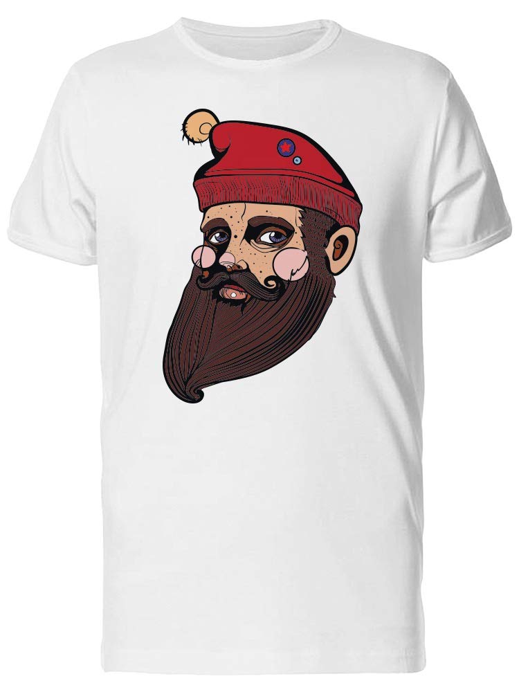 Trendy Hipster Men's Red Hat Graphic T-Shirt - Cool Casual Tee for Streetwear & Urban Fashion Lovers