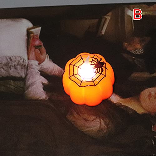 VALINK Fall Pumpkin Tea Lights - LED Electronic Halloween Party Decorations, Pumpkin Candle Lights for Home & Outdoor Scene Decoration | Perfect for Halloween Parties, Thanksgiving Table Centerpieces & Autumn Home Decor