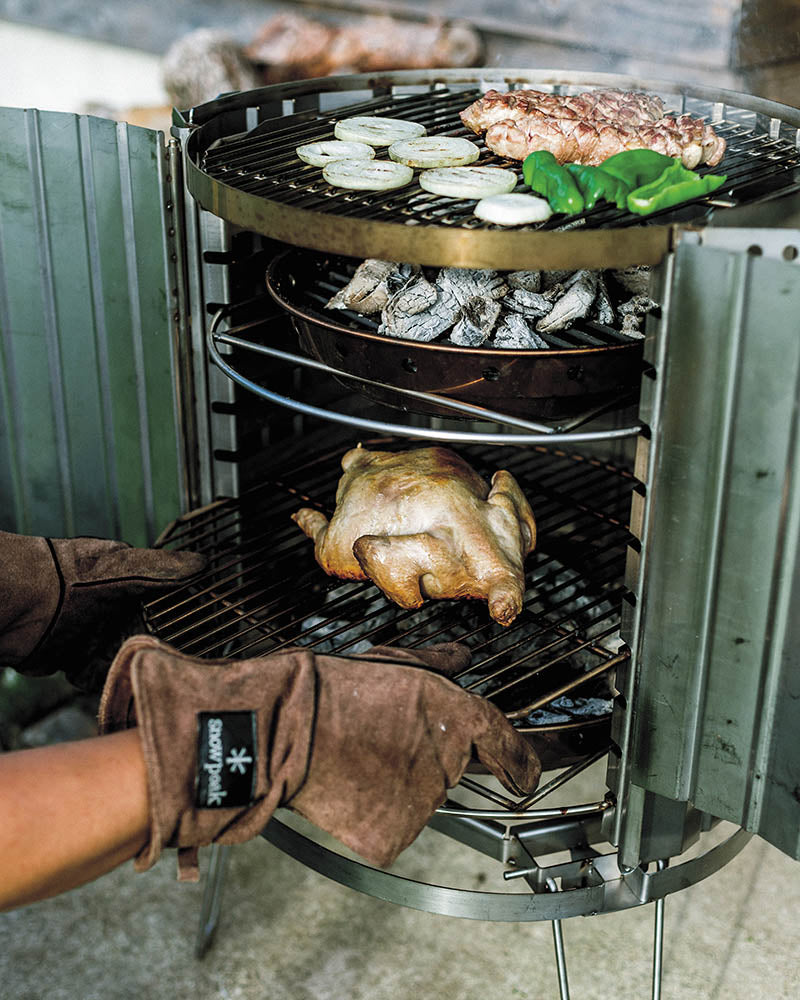 Premium Kojin Grill Insert for Kamado Grills - High Heat Stainless Steel Charcoal Grate for BBQ, Smoking & Grilling - Perfect for Backyard Cookouts, Camping & Outdoor Cooking