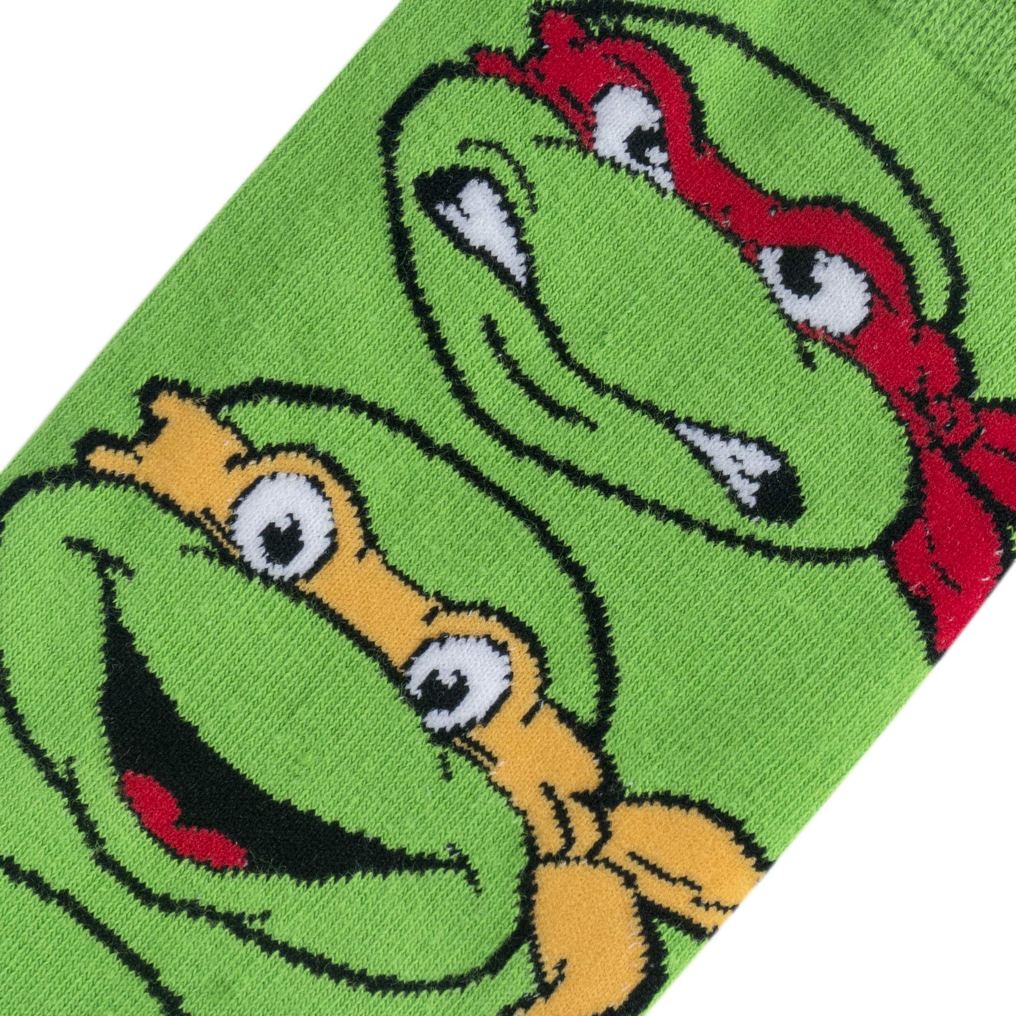 Odd Sox Nickelodeon TMNT Teenage Mutant Ninja Turtles Retro 90's Cartoon Character Socks - Fun Novelty Socks for Men & Women, Perfect Gift for TMNT Fans, Cosplay & Casual Wear