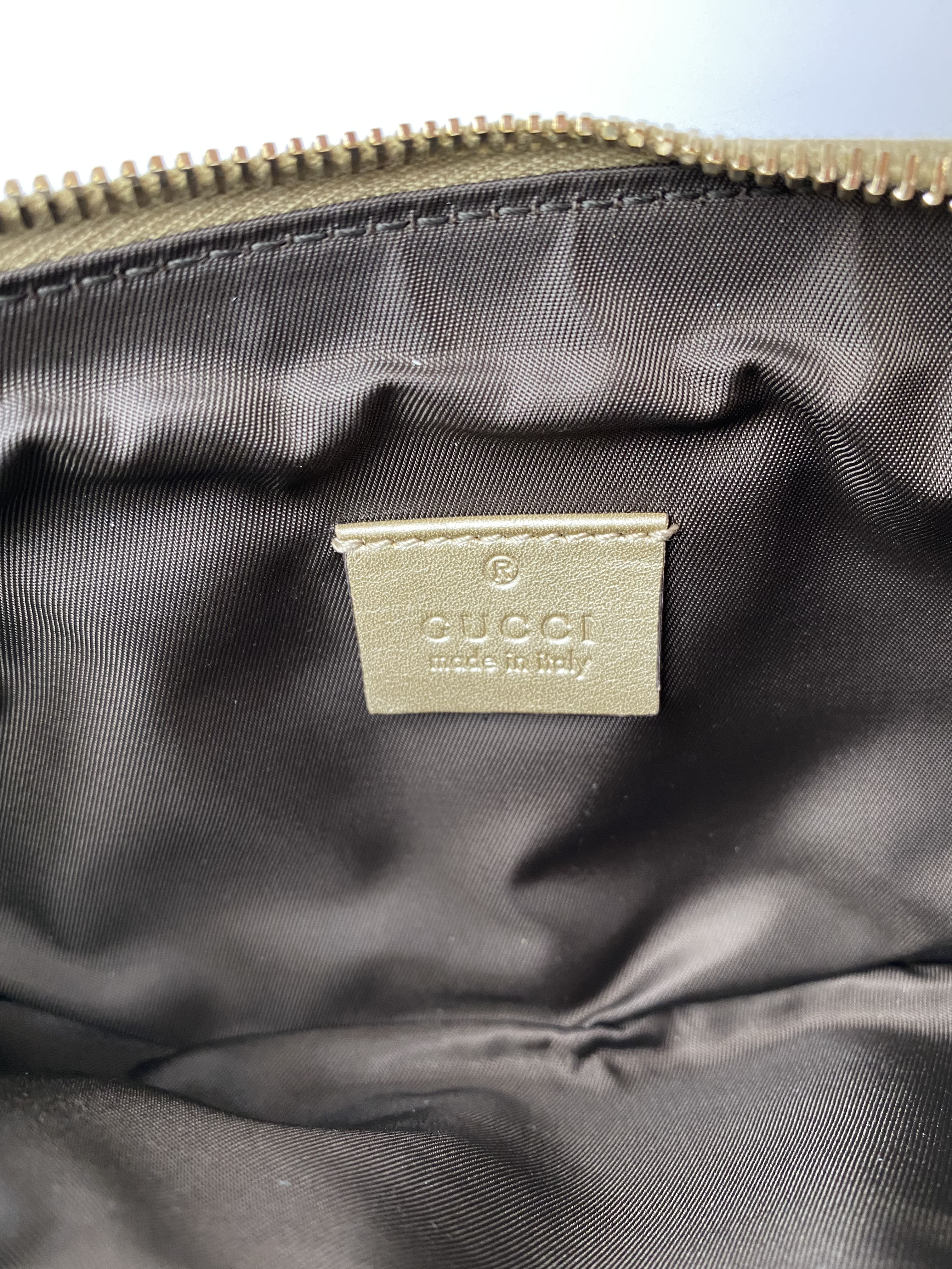 Gucci Gold Guccissima Britt Clutch Bag for Women - Luxury Designer Evening Clutch Purse - Perfect for Parties, Weddings & Special Occasions
