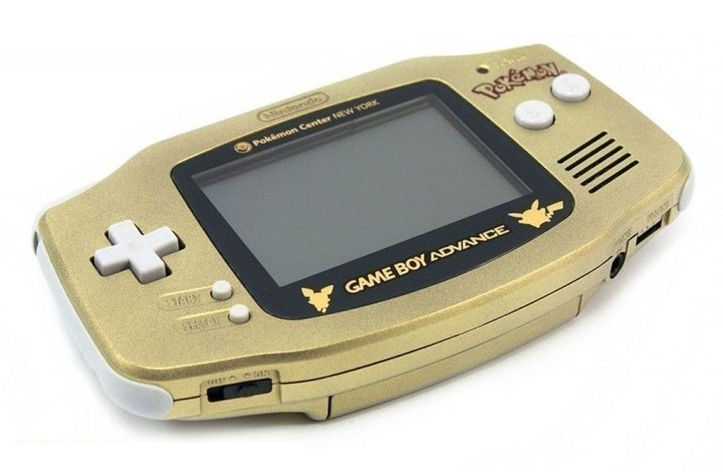 Original Nintendo Game Boy Advance Pokemon Center Gold Edition - Retro Gaming Console for Pokemon Fans - Perfect for Collectors & Classic Gaming Enthusiasts