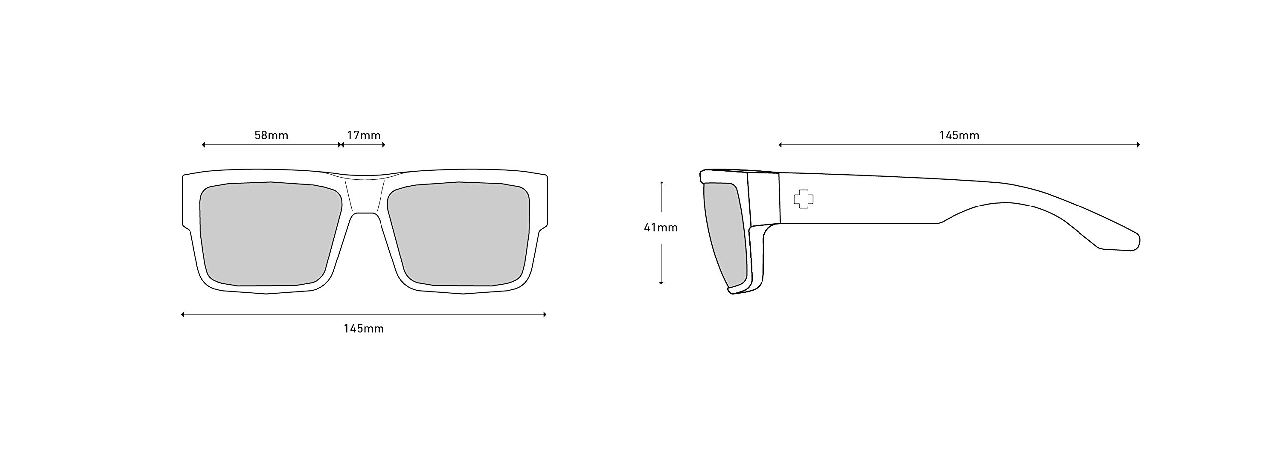 SPY Optic Cyrus Square Sunglasses with Color & Contrast Enhancing Lenses - UV Protection for Outdoor Sports & Driving
