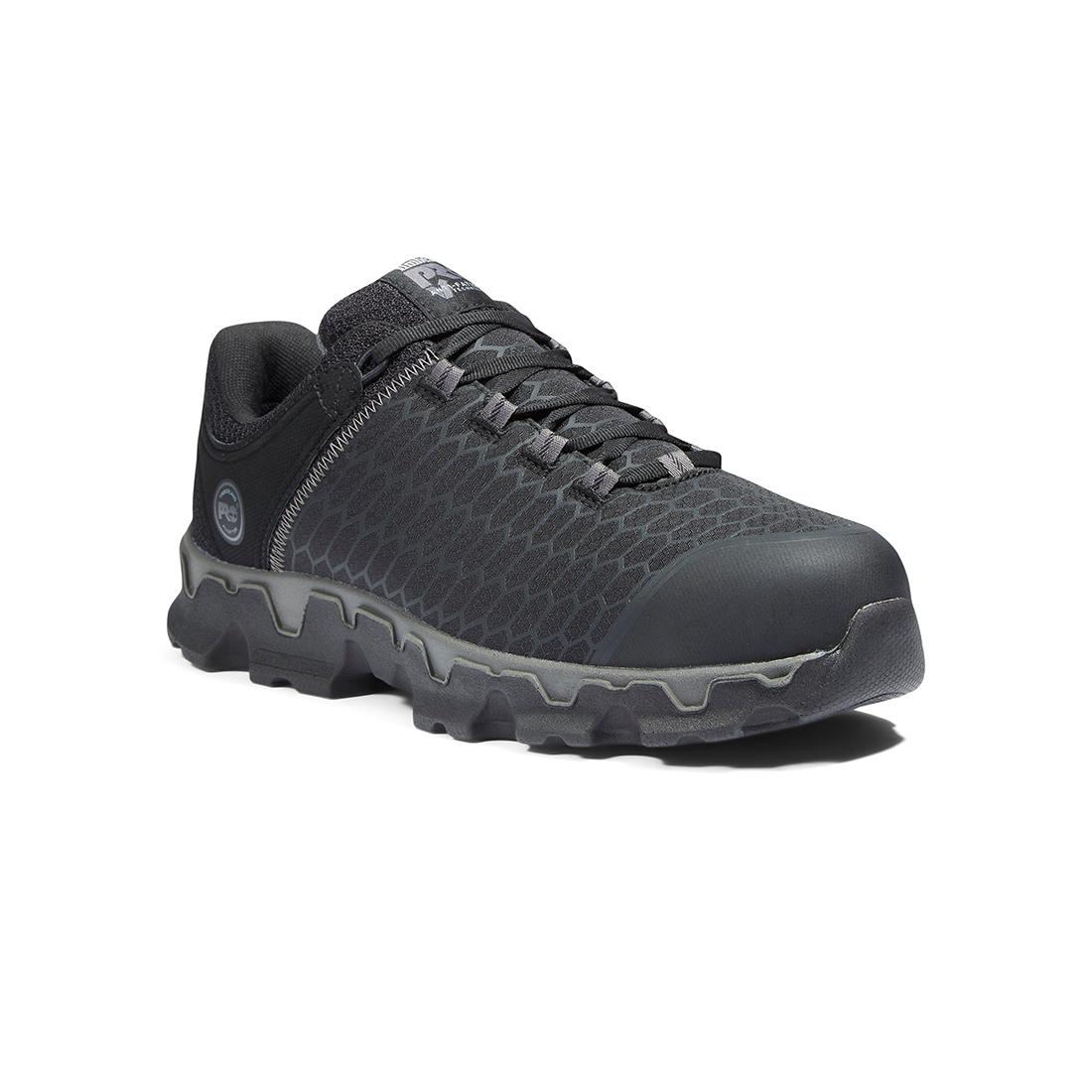 Powertrain Sport Alloy Toe Work Shoes SD35 - Black Safety Shoes for Men, Lightweight & Comfortable for Construction, Warehouse & Industrial Work