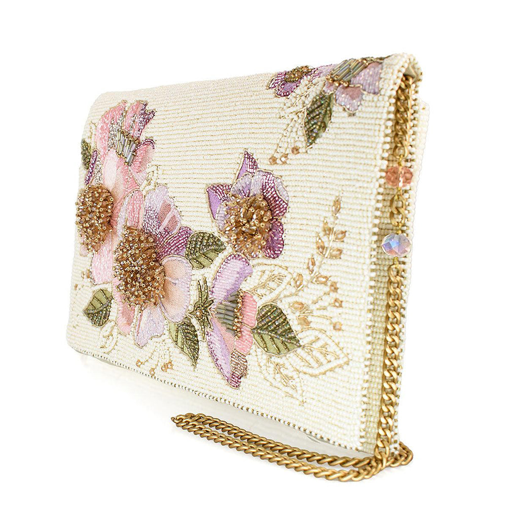 Blushing Blossom Crossbody Handbag by Mary Frances - Stylish Floral Purse for Women, Perfect for Date Night, Shopping & Travel | Elegant Shoulder Bag with Adjustable Strap