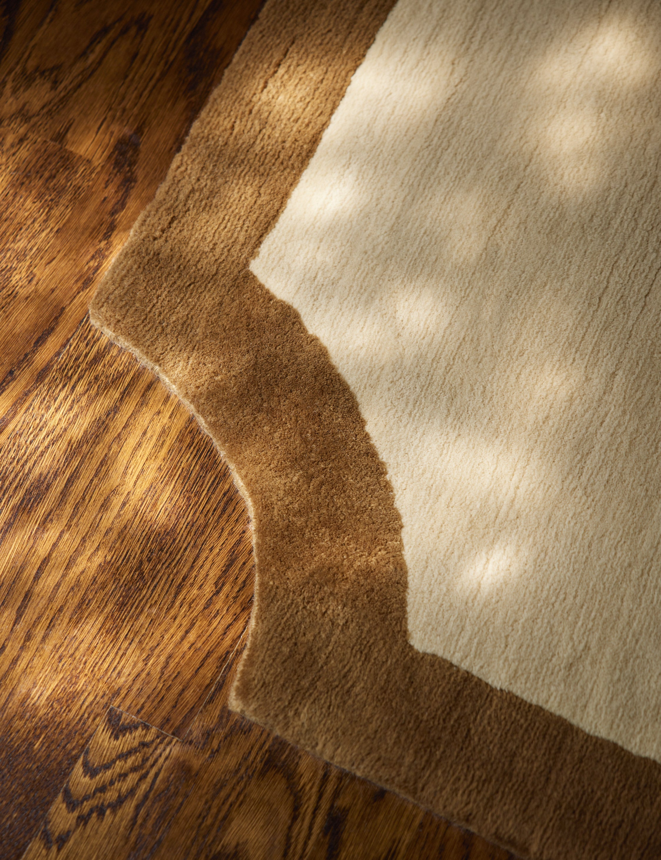Jake Arnold Clapham Handloom Wool Rug Swatch - Ivory 12