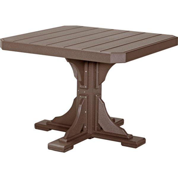 Poly 41 Square Table - Durable Outdoor Dining Table for Patio, Garden, and Backyard - Perfect for Family Gatherings and BBQs