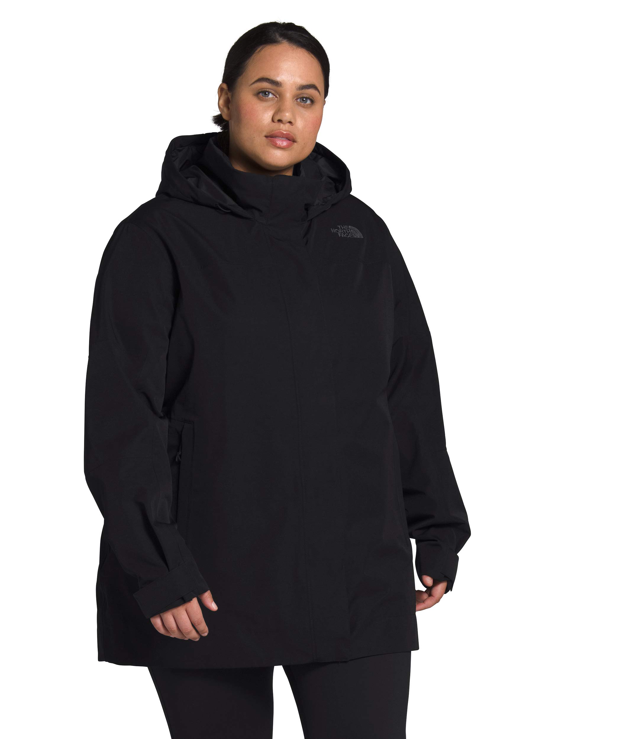 The North Face Women's Plus Size Westoak City Waterproof Trench Rain Jacket | All-Weather Protection for Commuting & Outdoor Activities