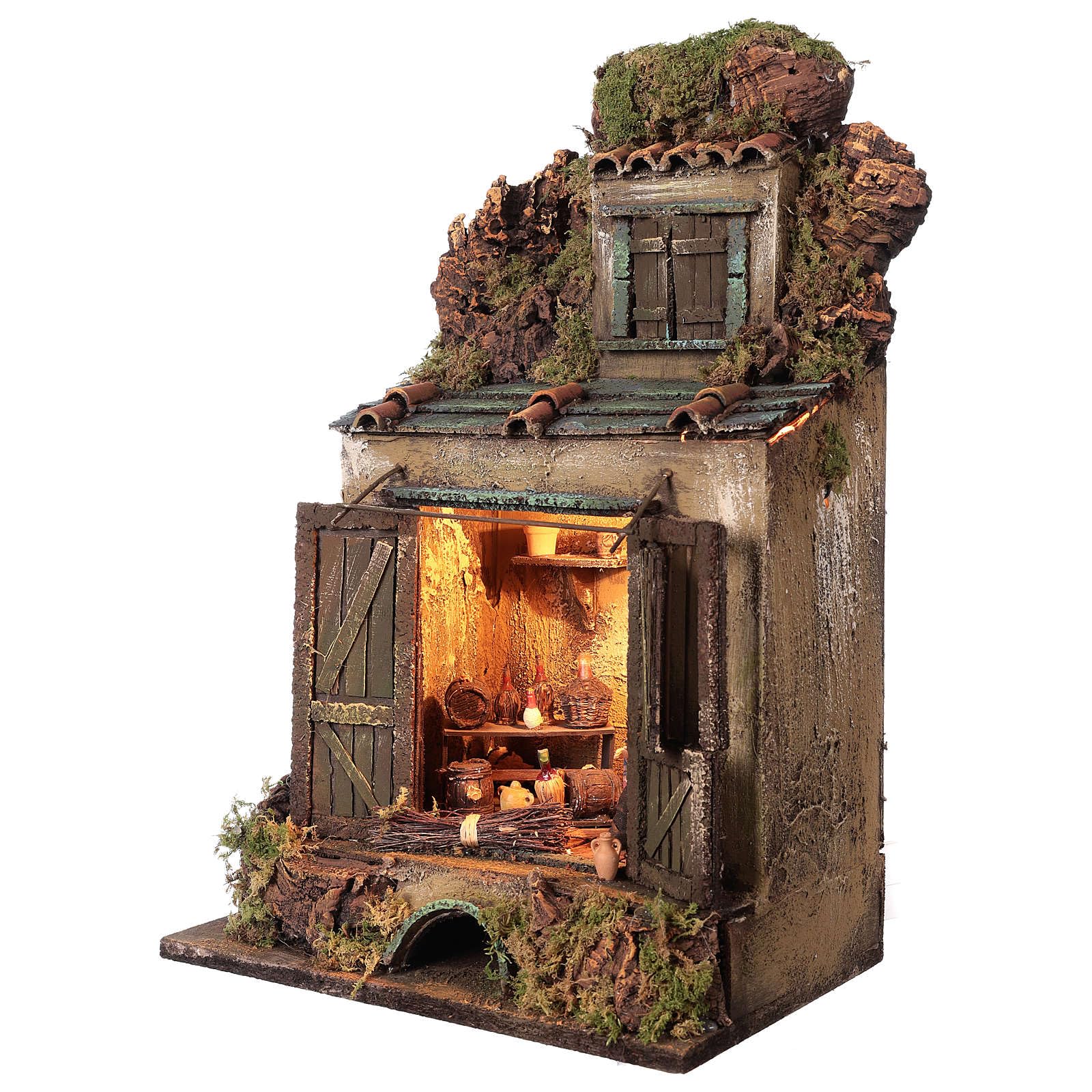 10cm LED Illuminated Neapolitan Nativity Scene - Perfect for Christmas Decor, Home Display, and Holiday Tabletop Centerpiece