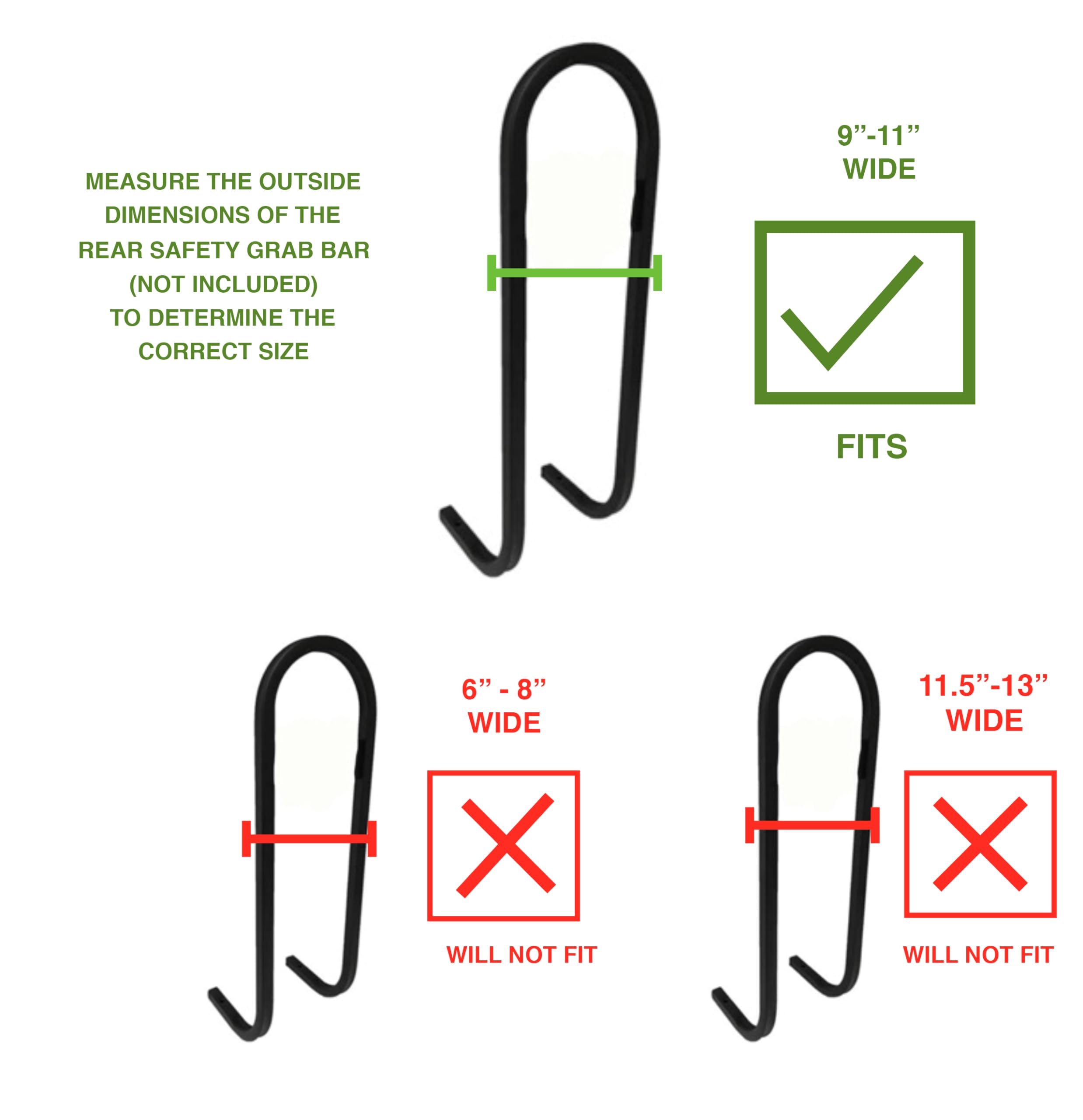 Golf Cart Fishing Rod Holder - Universal Fit for Rear Safety Grab Bars | Secure & Convenient Fishing Accessory for Golf Carts | Perfect for Anglers & Outdoor Enthusiasts