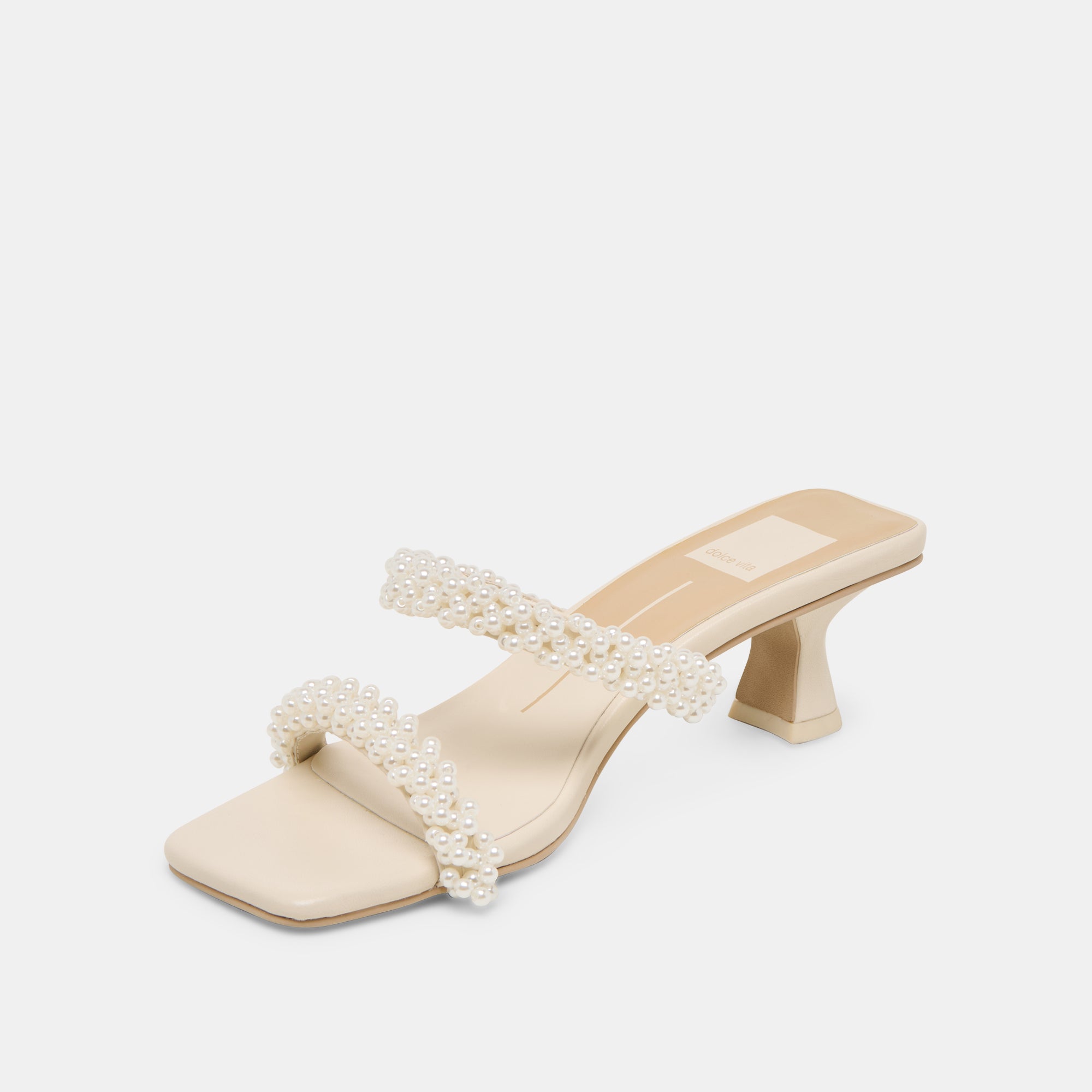 BONI PEARL HEELS VANILLA STELLA - Elegant Women's High Heels for Parties, Weddings & Special Occasions