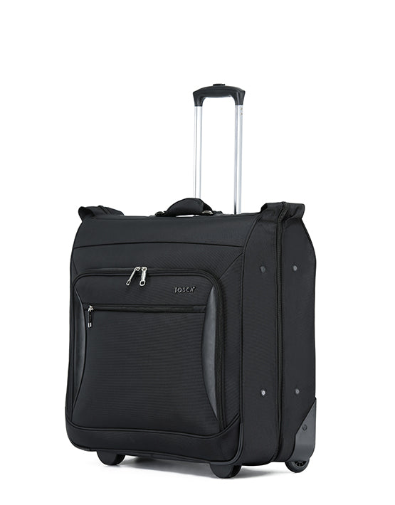 Tosca TCA264 Rolling Garment Bag with Wheels - Black | Travel Suitcase for Business Trips & Vacations