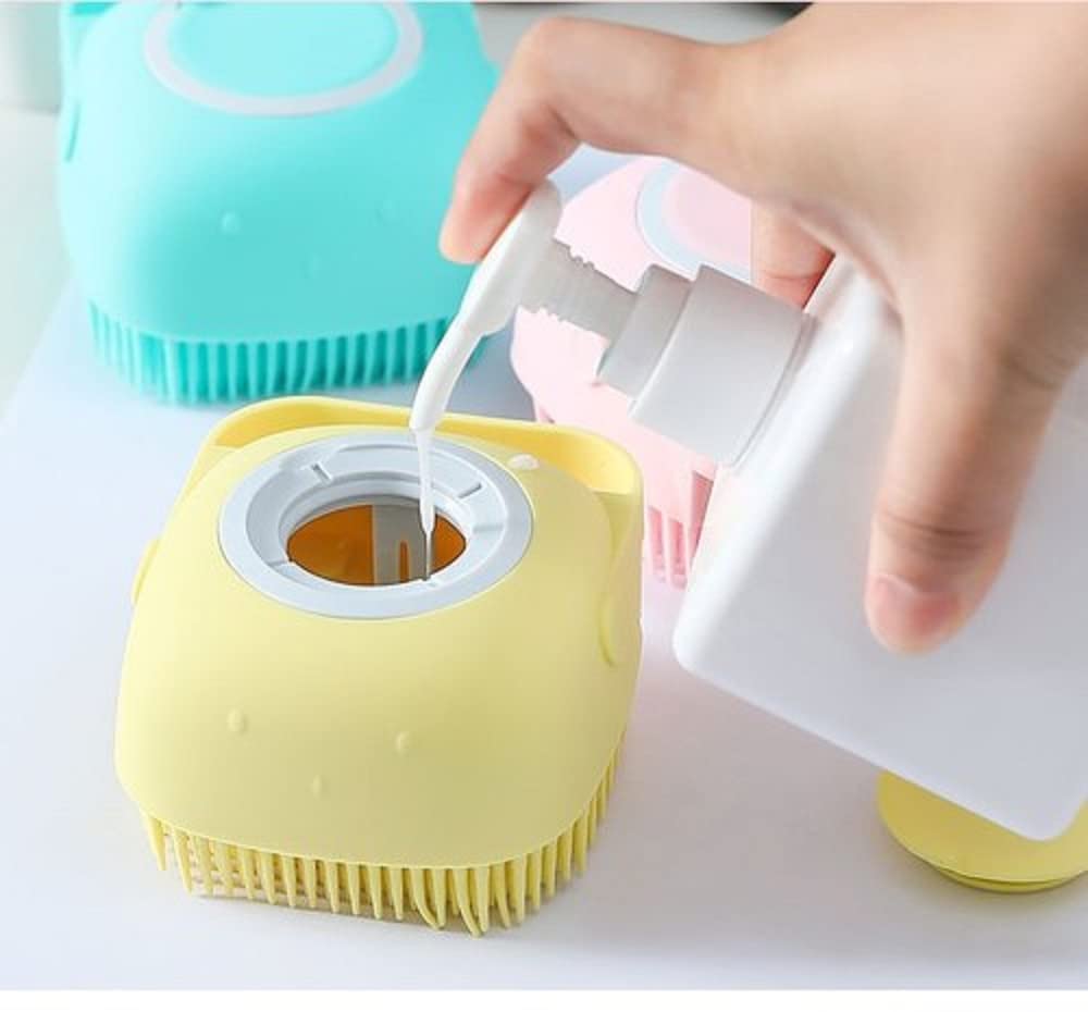 LIRABS Body Scrubber & Bath Belt Set - Exfoliating Bath Brush with Built-in Soap Dispenser + Dual-Sided Exfoliating Bath Belt for Shower & Spa | Perfect for Deep Cleansing & Skin Renewal