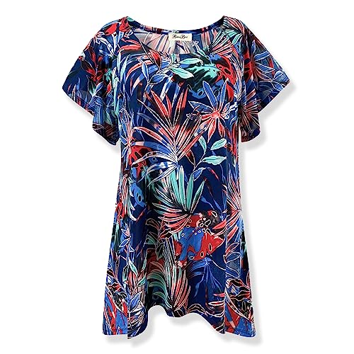 Tropical Palm Trees Print W. Puff Texture