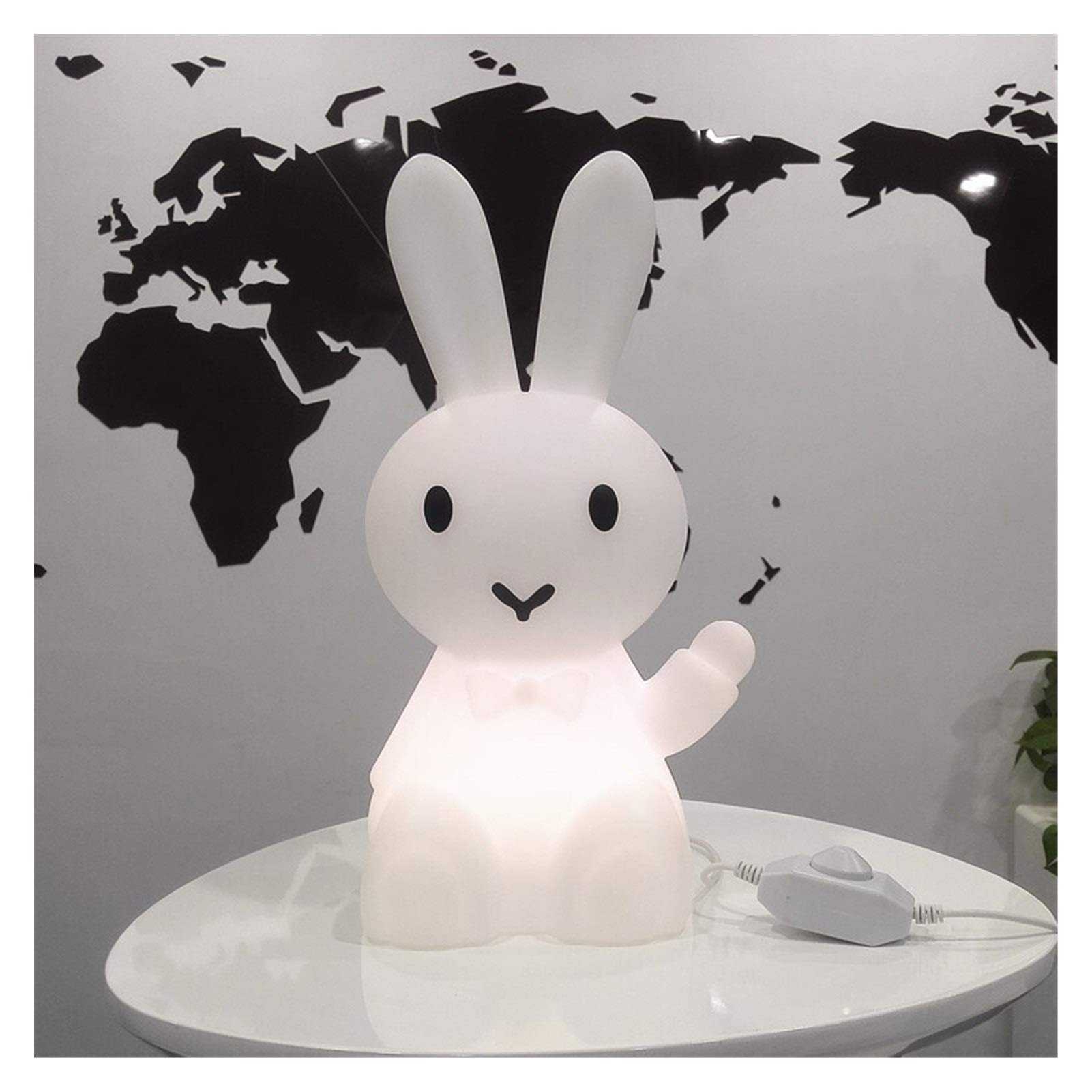 36cm Cartoon Bunny LED Night Light - Soft Glow Nursery Lamp for Kids, Baby Room Decor, Bedside Nightlight for Bedrooms & Children's Play Areas