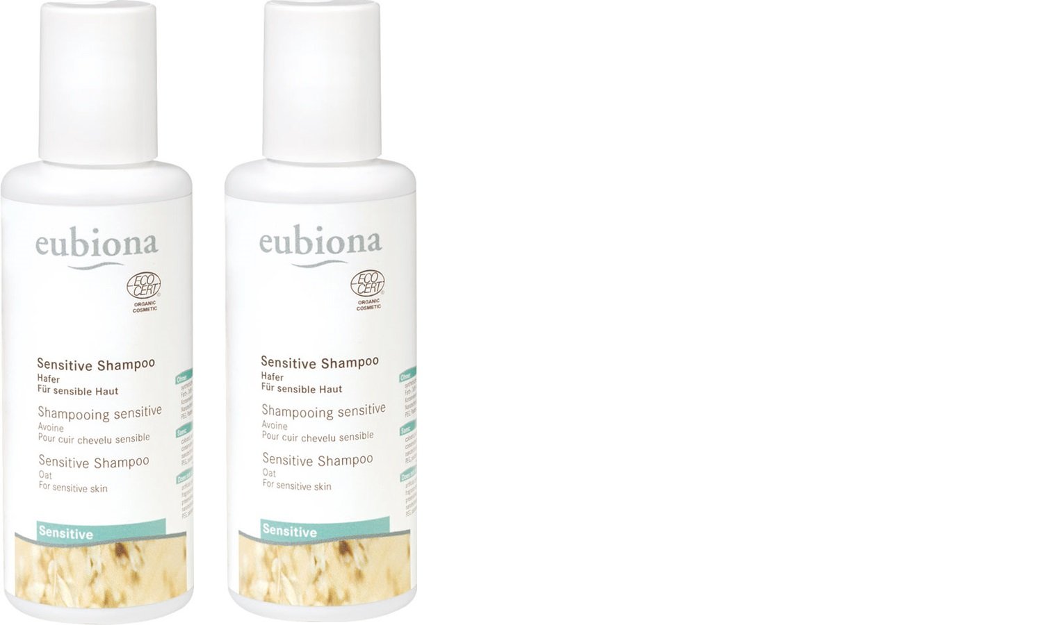 **Sensitive Oats Shampoo for Dry & Itchy Scalp - 2 Pack (200ml Each) - Gentle & Hydrating Hair Care for Daily Use at Home or Travel**