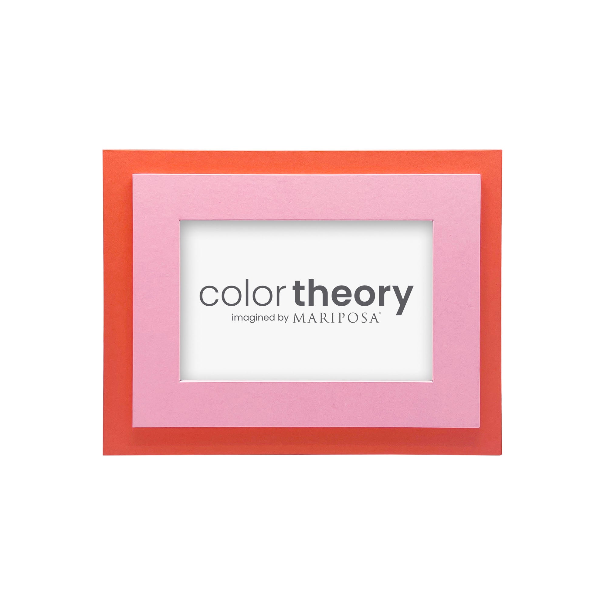 4x6 Pink and Tangerine Tiered Photo Frame - Perfect for Wedding, Baby Shower & Home Decor Displays