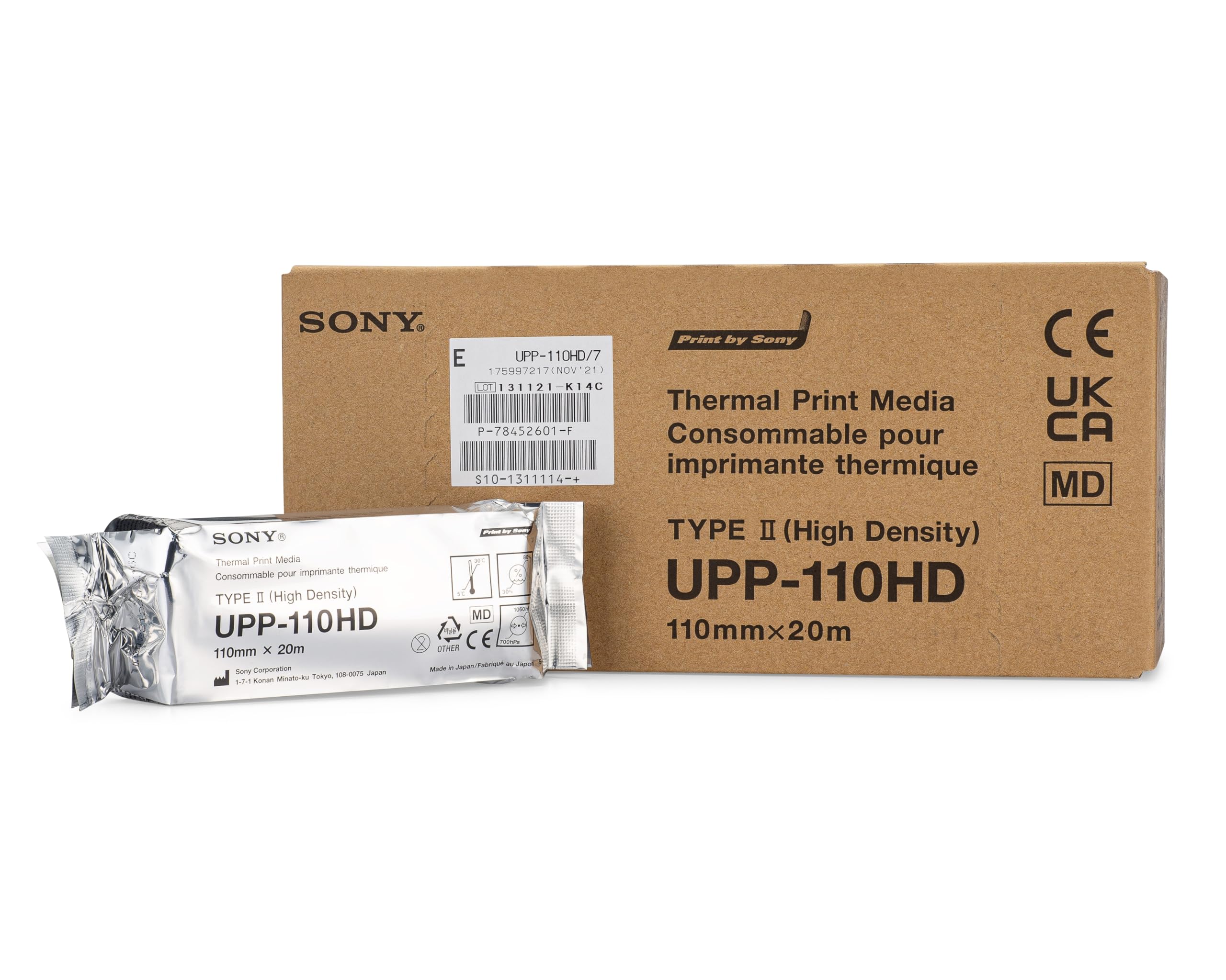 UPP-110HD High Density Printing Paper - 10 Rolls per Box | Premium Quality for Laser & Inkjet Printers | Ideal for Office Documents, Labels & Packaging
