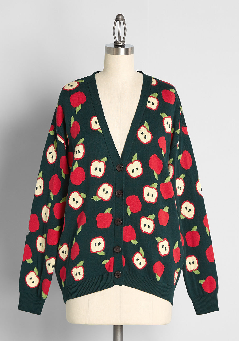 Apple Ly Ever After Cardigan - Cozy Knit Sweater for Women | Perfect for Fall & Winter Outfits, Casual Wear, and Date Nights
