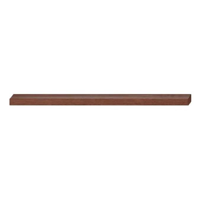 Solid Oak & Black Walnut Wood Wall Shelf - Rustic Bookcase for Home & Office - Perfect for Displaying Books, Decor & Plants in Living Room, Bedroom or Study