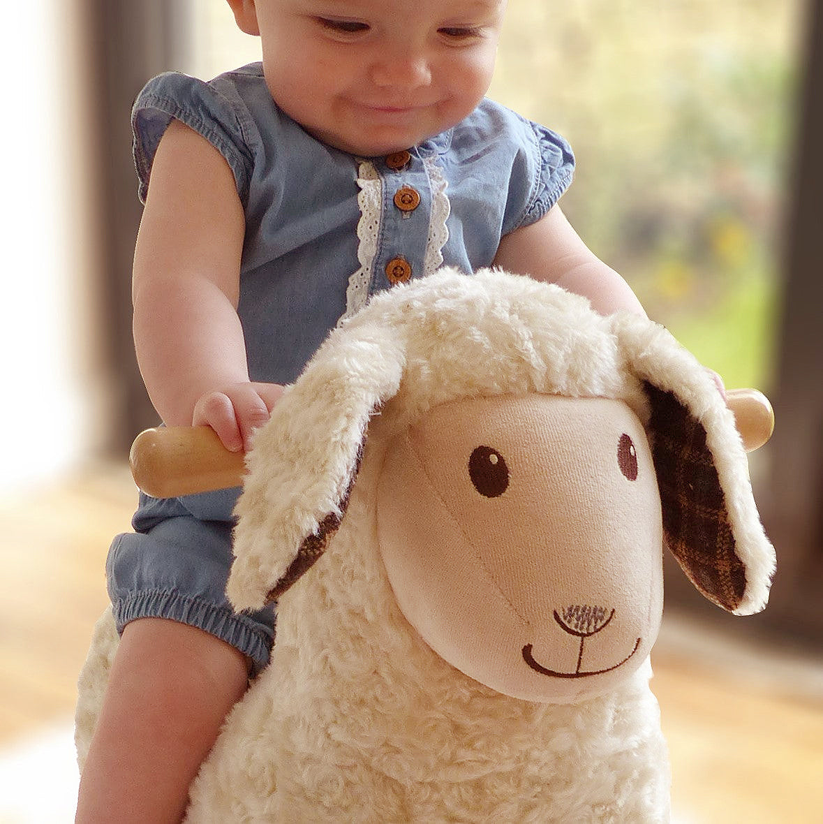 Lambert Rocking Sheep - Soft Plush Rocking Toy for Babies & Toddlers | Cute Nursery Decor & Soothing Baby Gift | Perfect for Playtime, Bedtime & Nursery Room Decor