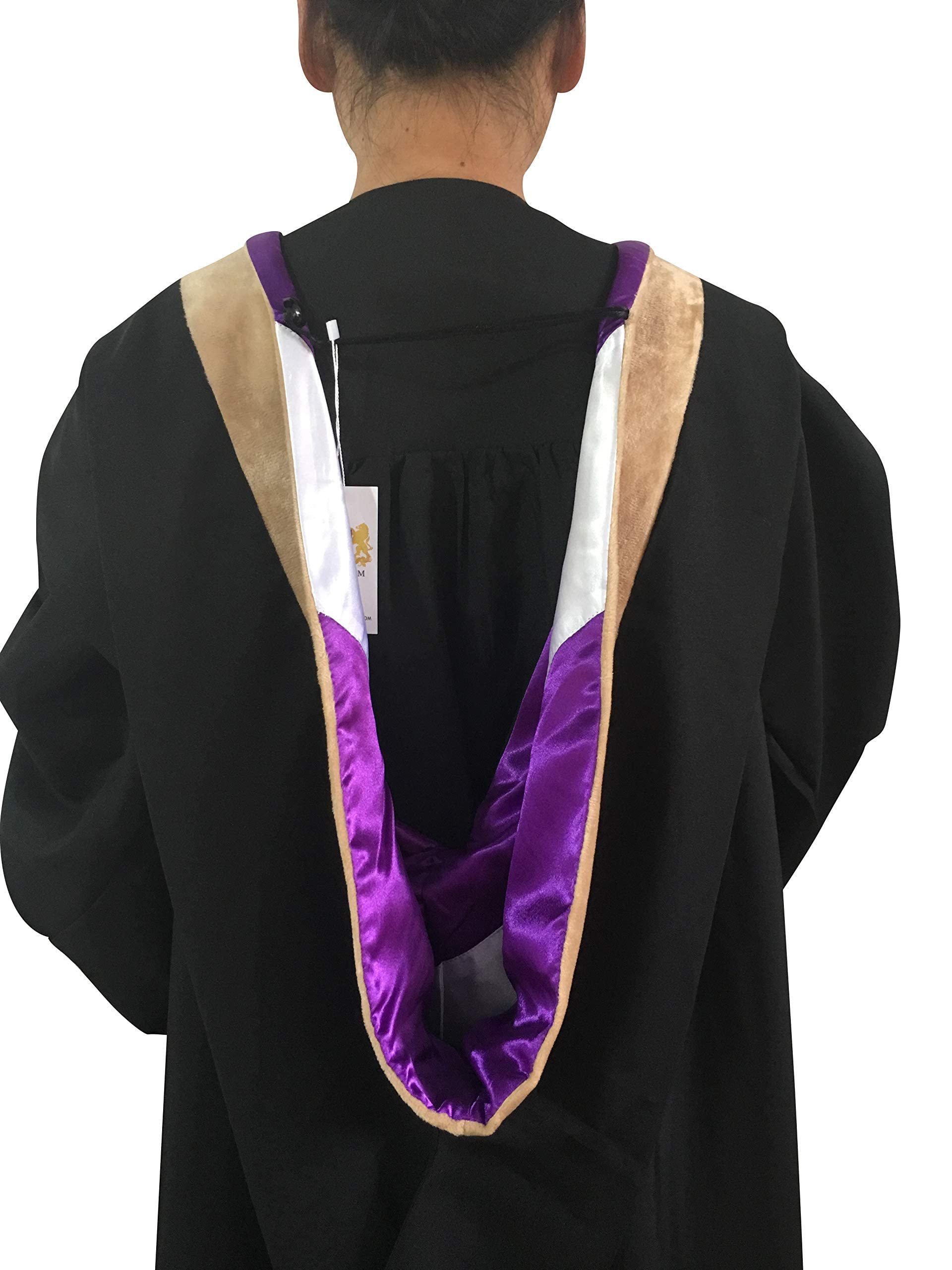 Master's Graduation Cap, Gown & Hood Set - Complete Black Academic Regalia for Masters Degree Ceremony | Perfect for Graduation Photos, Commencement & Academic Events