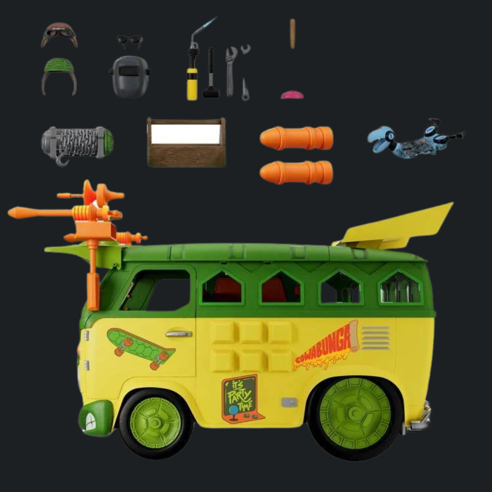 Teenage Mutant Ninja Turtles ULTIMATES! Party Wagon - TMNT Collectible Vehicle Toy for Kids & Adults - Perfect for Play, Display & Comic Conventions