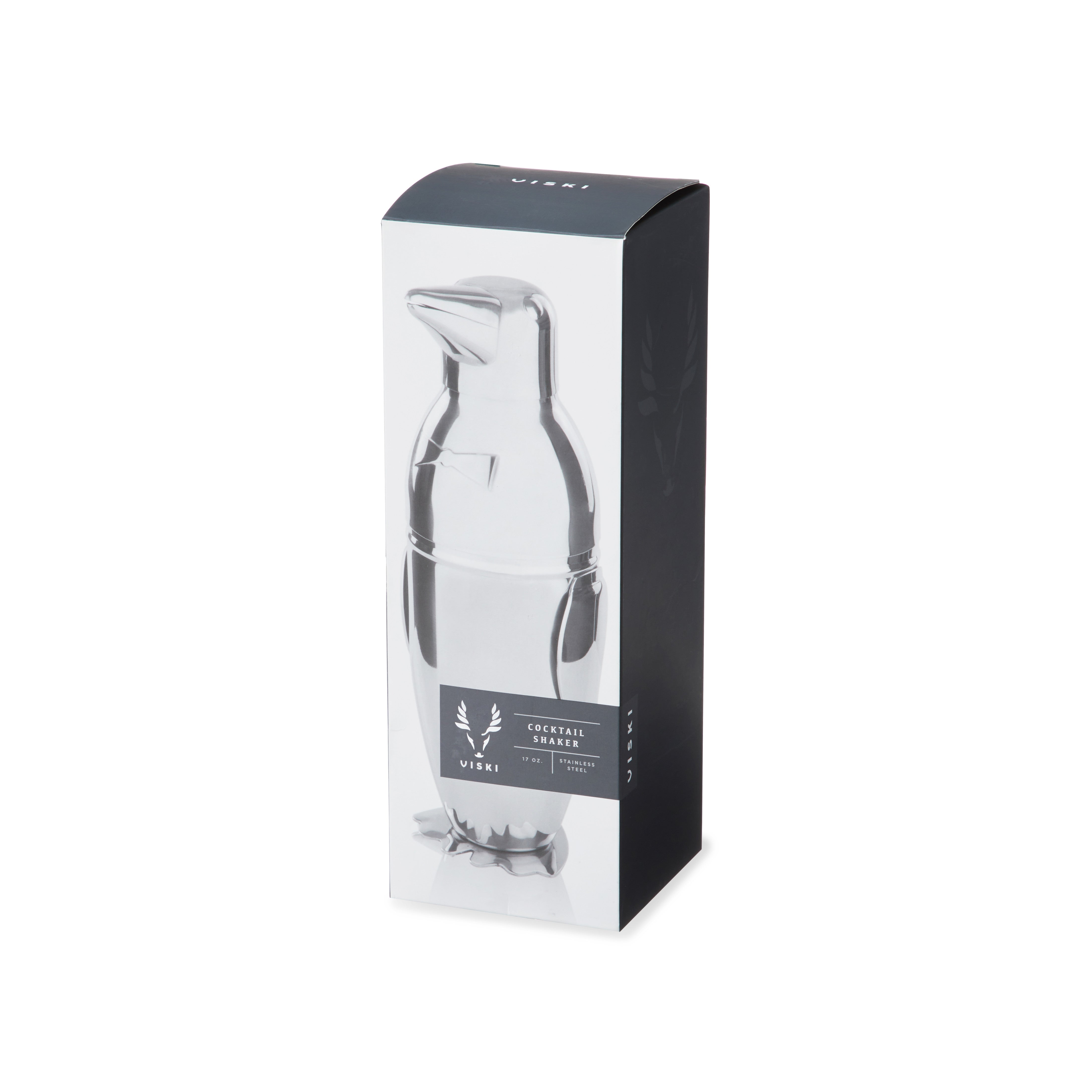 Premium Stainless Steel Penguin Cocktail Shaker - Bar Quality Mixing Tool for Martinis & Cocktails - Perfect for Home Bars, Parties & Professional Bartenders