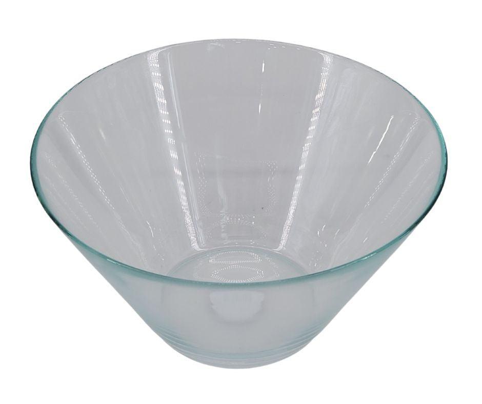 Premium Flair Glass Salad Bowl - 27cm Large Serving Bowl for Fresh Salads, Pasta, and Fruit - Elegant Dining & Entertaining Essential