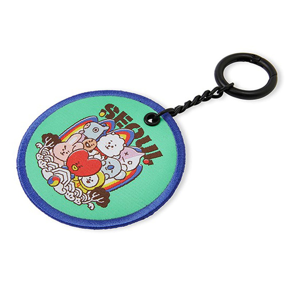BT21 The City Edition Wappen Keychain - Cute Korean Character Keyring for Bags, Backpacks & Gifts | Perfect for K-Pop Fans & BTS Merch Collectors