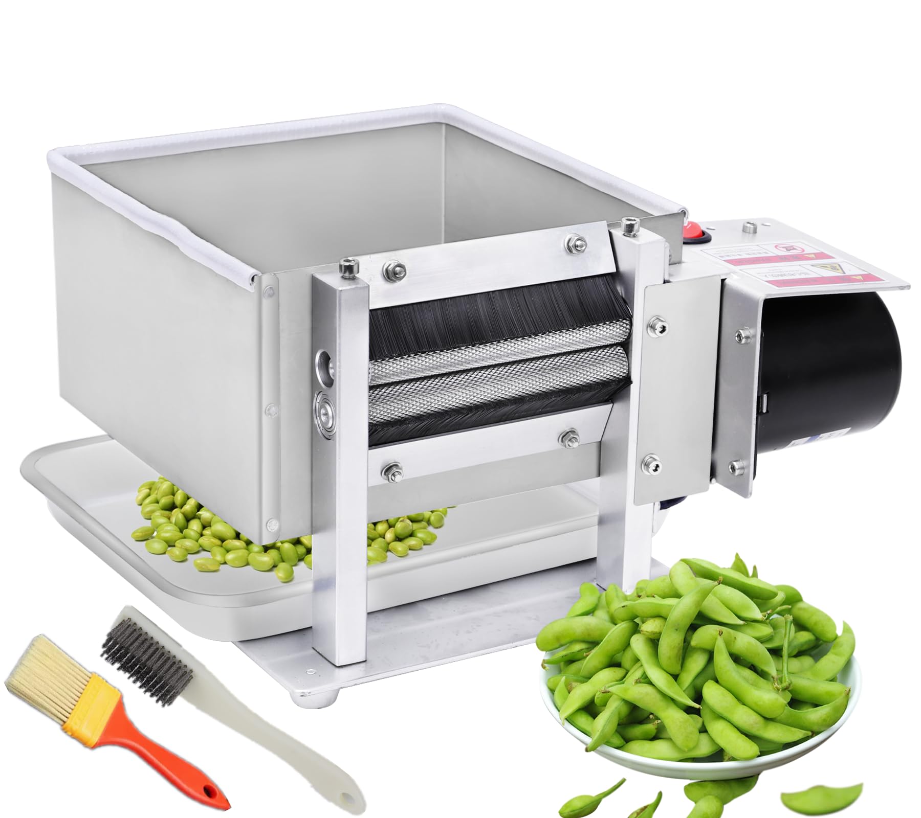 Electric Pea Sheller Machine 110V - Semi-Automatic Pea & Bean Sheller for Commercial & Home Use - Efficient Peeling Machine for Peas, Beans & Legumes - Perfect for Farmers Markets, Restaurants & Home Kitchens