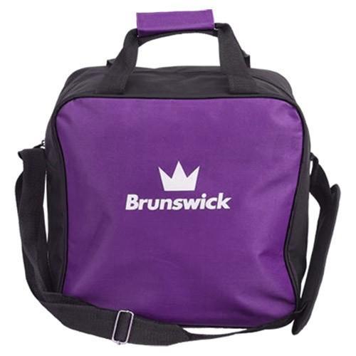 Brunswick T Zone Single Tote Purple Bowling Bag - Lightweight Durable Bowling Accessory for Women & Men - Perfect for League Play, Practice & Tournaments