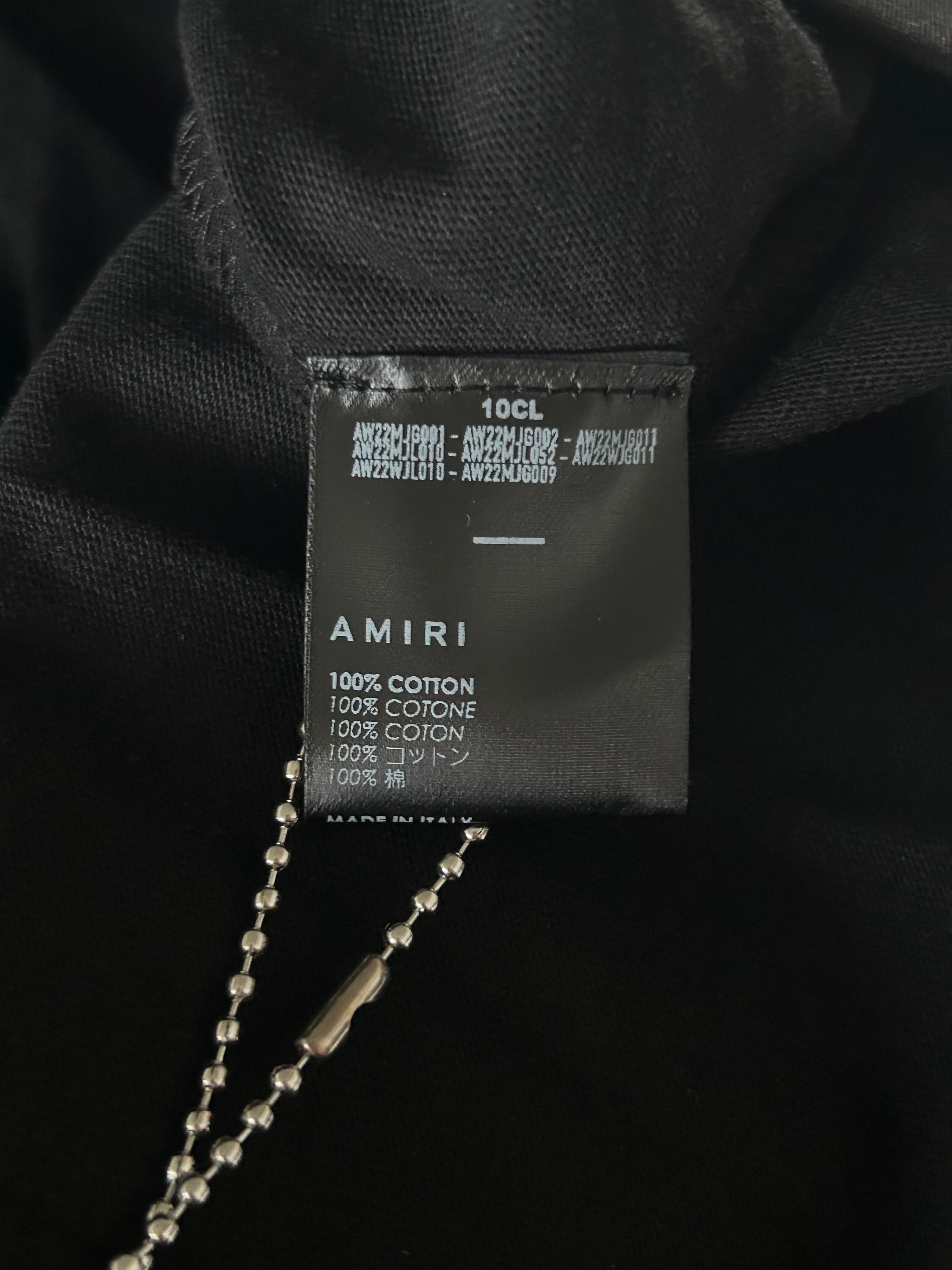 Amiri Wes Lang Black Blood Graphic T-Shirt for Men - Stylish Streetwear Tee for Casual Outfits & Urban Fashion