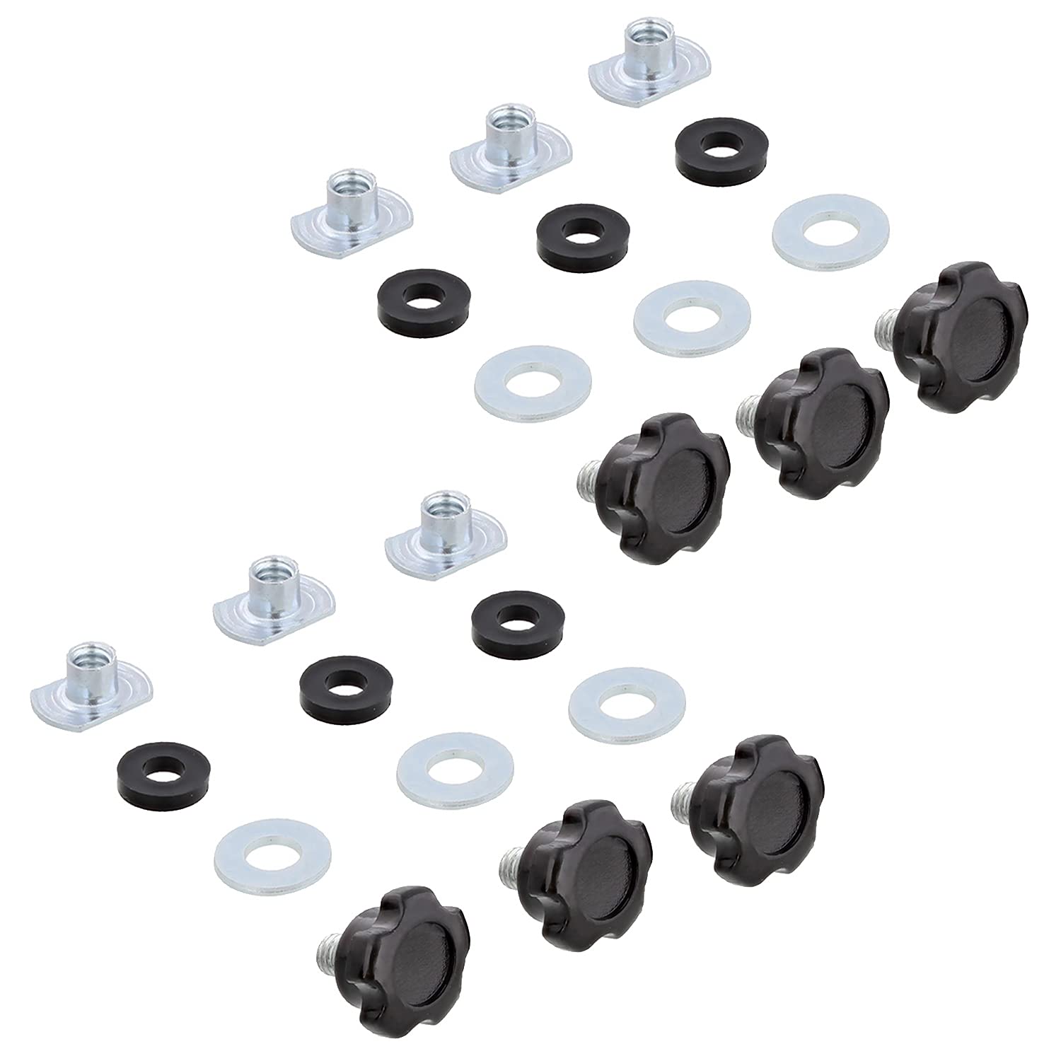 DCT Jig Woodworking Hardware Kit - 24 Piece Woodworking Tools Set with Threaded Knobs, T-Nuts & Spacers - Perfect for DIY Projects, Furniture Making & Woodworking Jigs