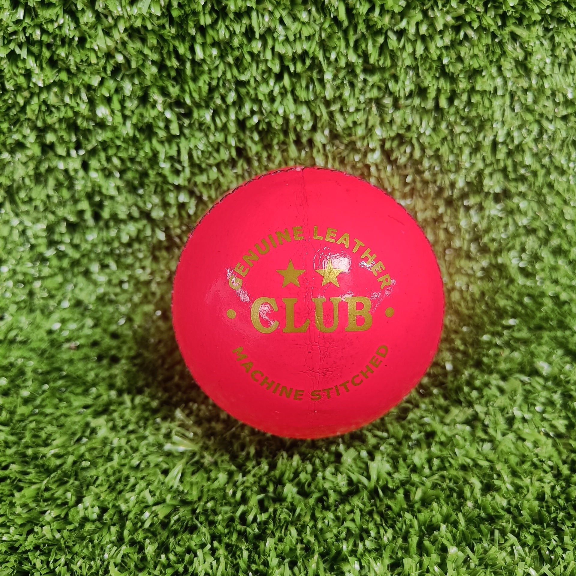 Premium Pink Cricket Leather Ball for Practice & Matches - High-Quality Leather Sports Ball for Cricket Training, Games & Outdoor Play