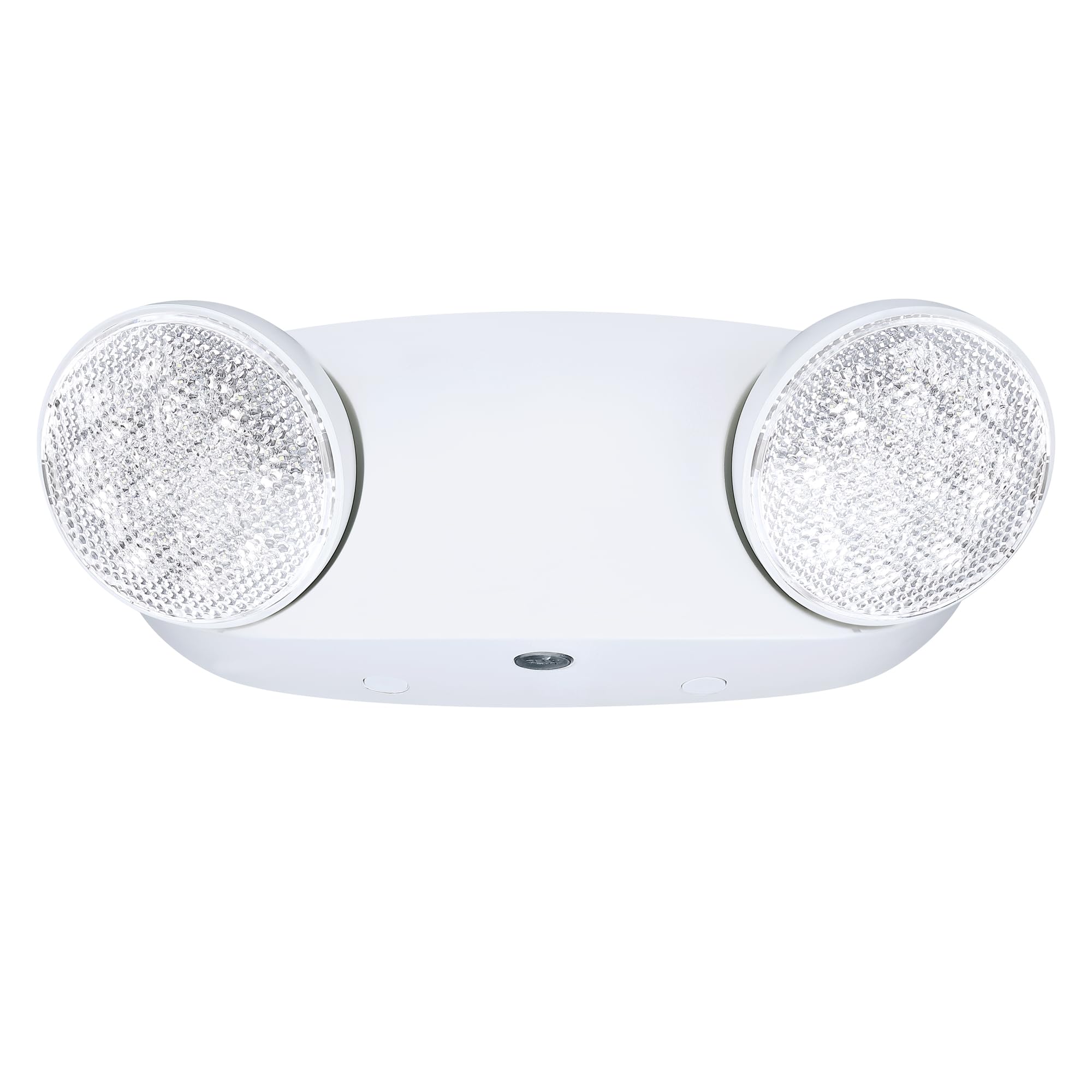 GRUENLICH LED Emergency Exit Light with 2 LED Bug Eye Heads & Backup Battery - UL 924 Certified, 120V/277V Dual Voltage - Ideal for Commercial Buildings, Warehouses & Emergency Exits (1-Pack)