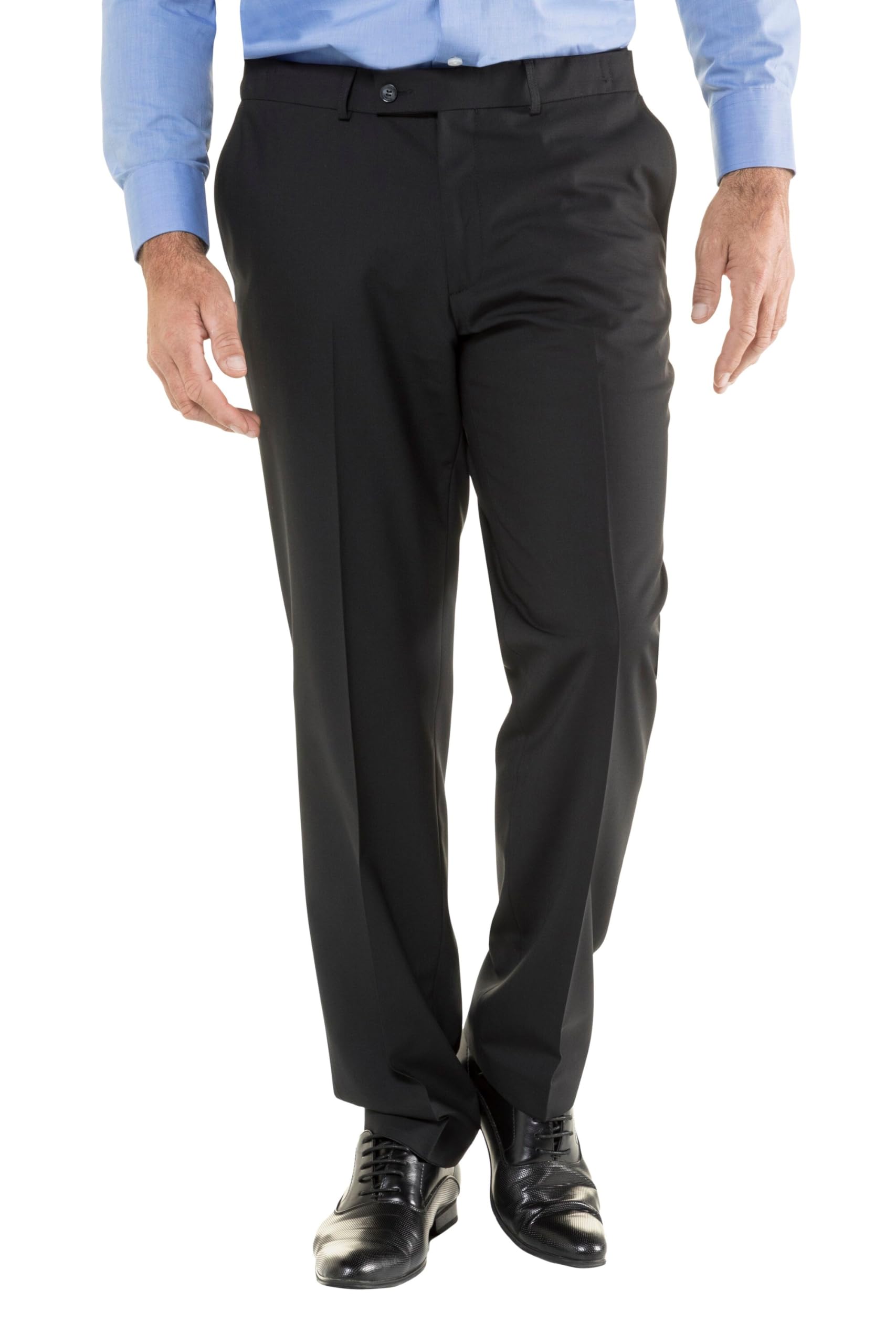 JP 1880 Big & Tall Men's Plus Size Wool Blend Comfort Waist Dress Pants (Sizes L-8XL) - Office Wear & Formal Occasions