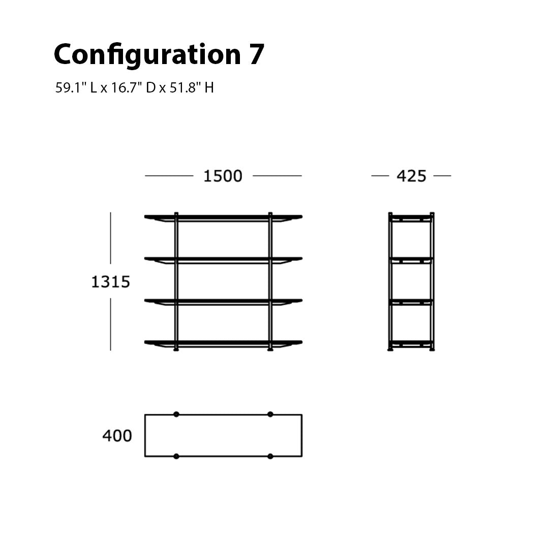 Jonas Wagell Formal Shelving Wendelbo - Modern Scandinavian Bookshelf for Living Room & Office Storage