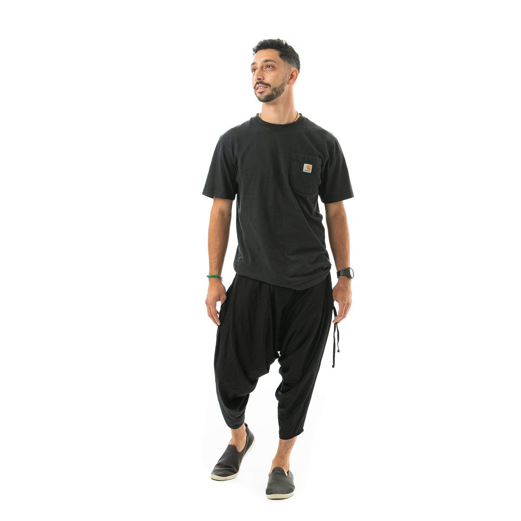 Buddha Pants San Francisco Harem Pants for Women with Pockets - Soft Cotton Boho Pants - Breathable Bamboo Yoga Pants - Perfect for Beach, Yoga, Meditation & Lounge Wear