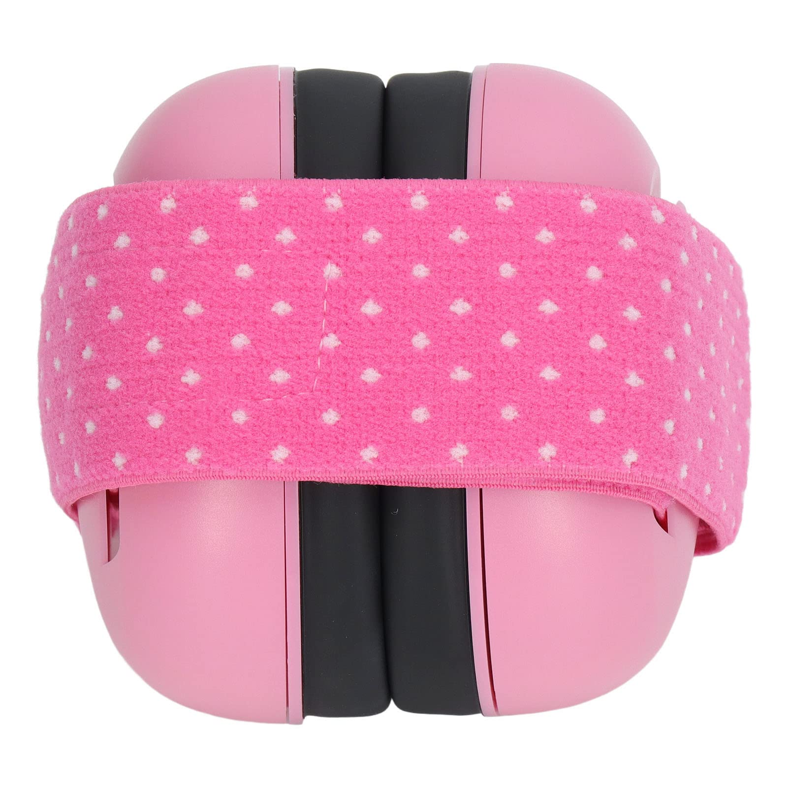Noise Cancelling Baby Ear Muffs for Kids - Soft Padded Infant Hearing Protection Headphones with Adjustable Headband (Pink) - Perfect for Airplane Travel, Fireworks, Concerts & Loud Events