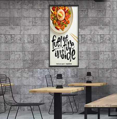 48x72 Economy Extra Large Beveled Metal Poster Sign Frame - Quick Change Slide for Easy Updates - Perfect for Retail Stores, Offices, and Trade Shows